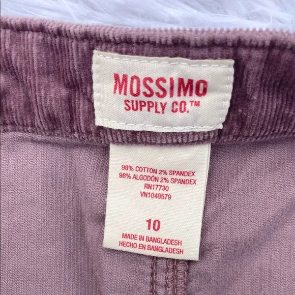 🌞3/$18🌞Sz 10 Mossimo Supply Co. Mauve Corduroy Mini Skirt - Picture 3 of 3
